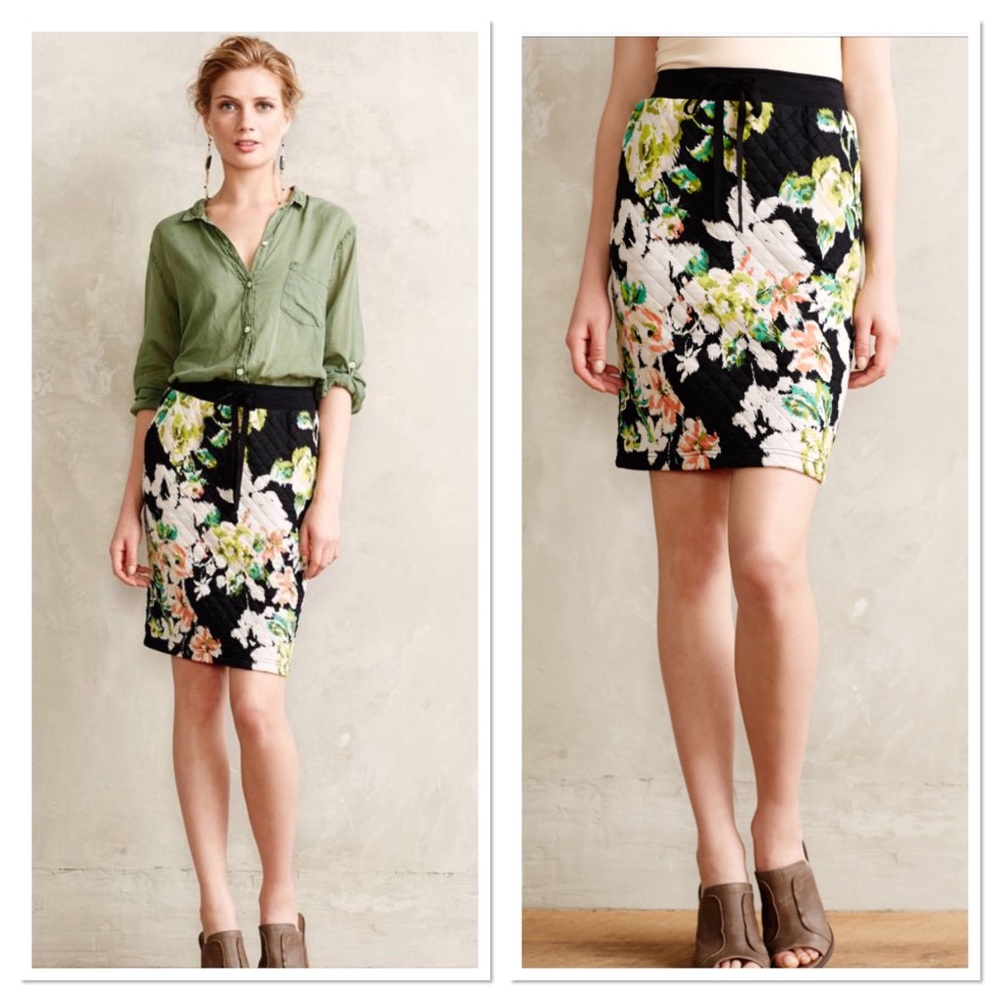 Quilted Pencil Skirt